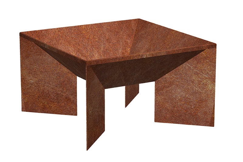 designove ohniste corten focus 1016 50x50x30 cm
