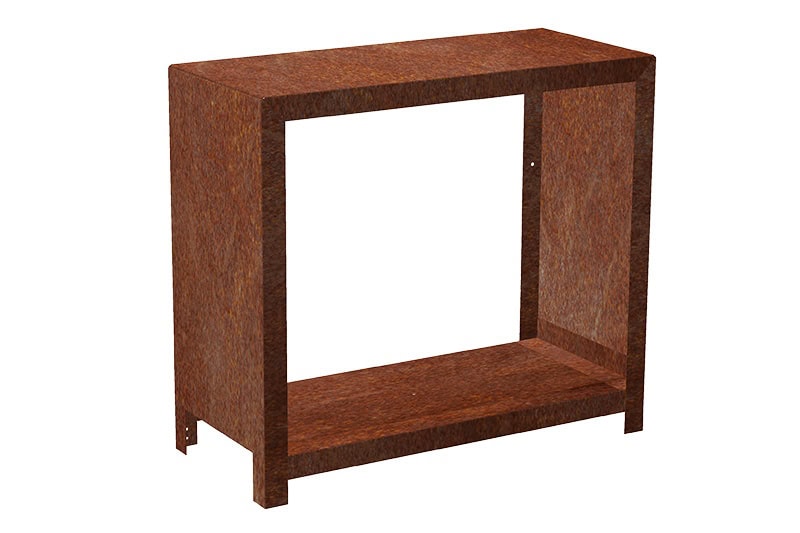stojan na drevo corten stora 1038 (80x80x40 cm)