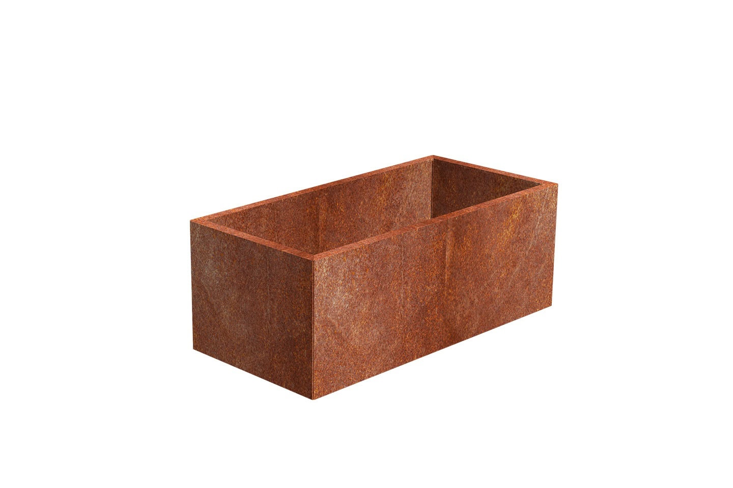 velky cortenovy kvetinac line 1007 60x120x50 cm