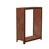 venkovni drevnik corten stora 1037 120x80x40 cm