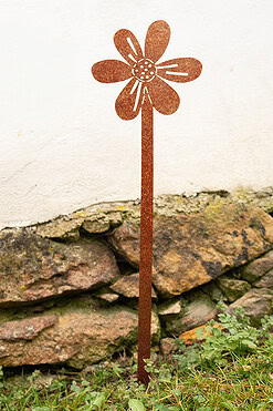 zahradni dekorace kvetina 1 1053 65x16 cm cortenna zahrade