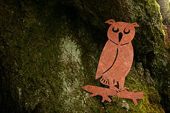 zahradni dekorace sova 1049 33x25 cm cortenna zahrade