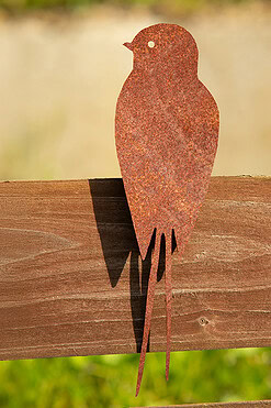 zahradni dekorace vlastovka 1 1044 20x5 cm cortenna zahrade