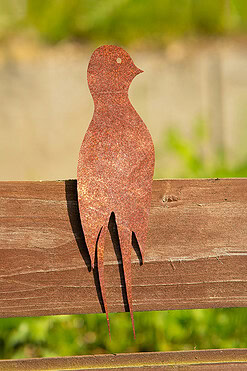 zahradni dekorace vlastovka 2 1045 20x5 cm cortenna zahrade